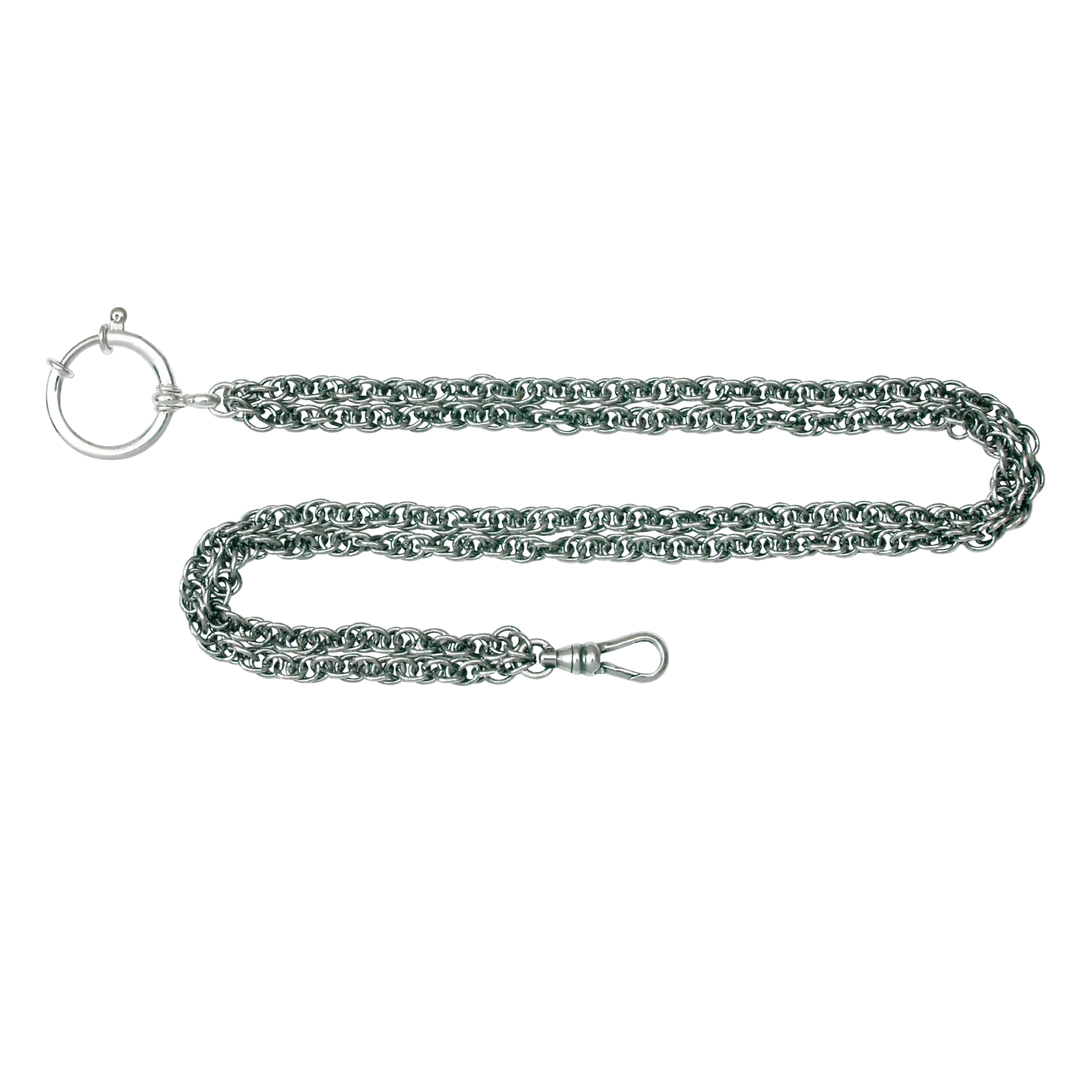 Klokkekjede 35 cm dobbel oksidert, hardangerbunad