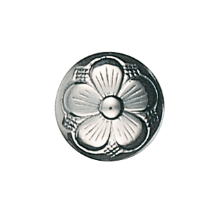 Knapp 17 mm oksidert, hardangerbunad