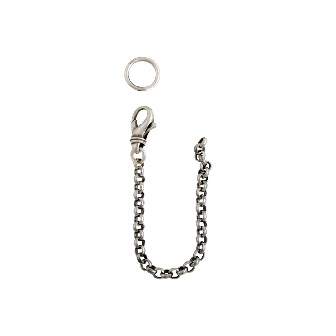 Sikringslenke til veskelås oksidert, hardangerbunad